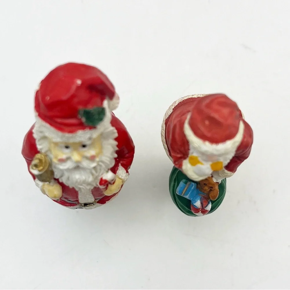 Santa Claus Lamp Finial Christmas Holiday Decoration Lampshade Set of 2